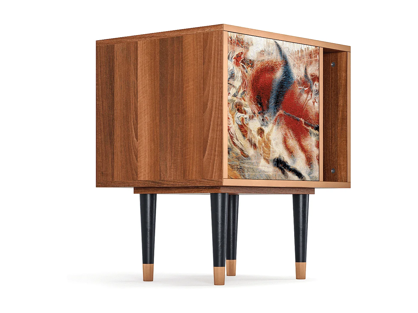 Table de nuit - 57х69х48 cm - S2 - The City Rises, Noyer