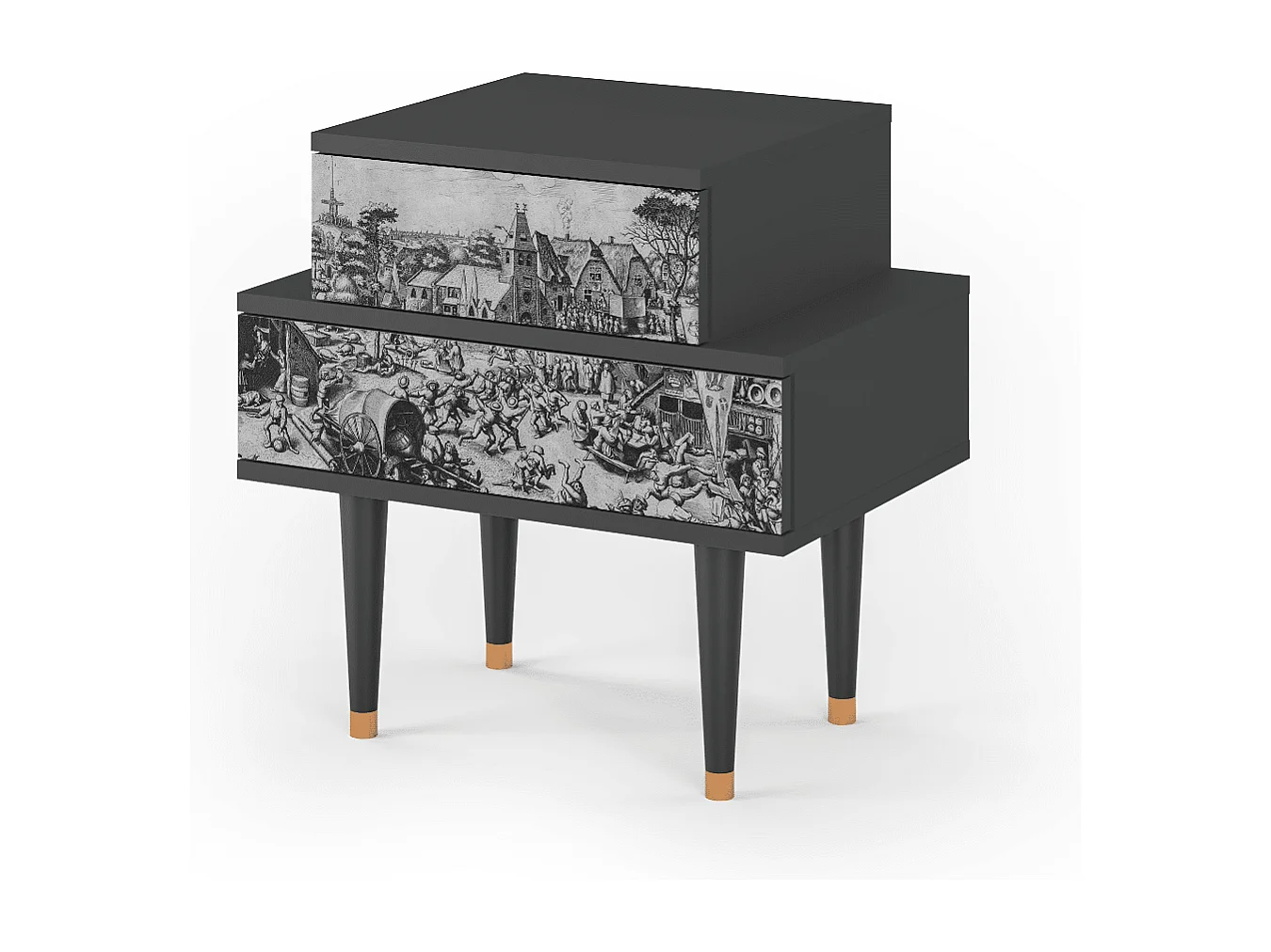 Table de nuit - 58х58х41 cm - NS1 - The Festival of Saint, Anthracite