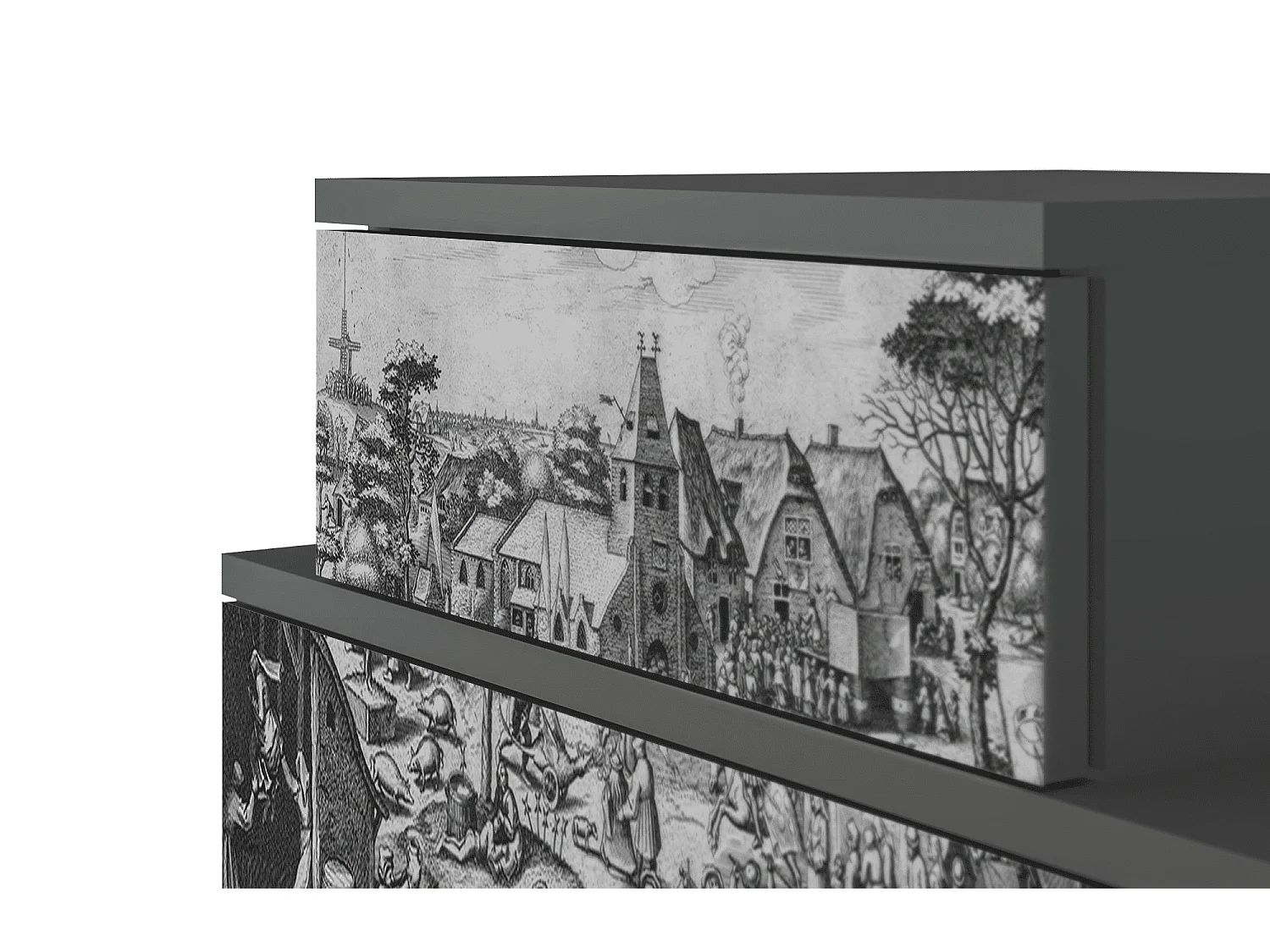 Table de nuit - 58х58х41 cm - NS1 - The Festival of Saint, Anthracite