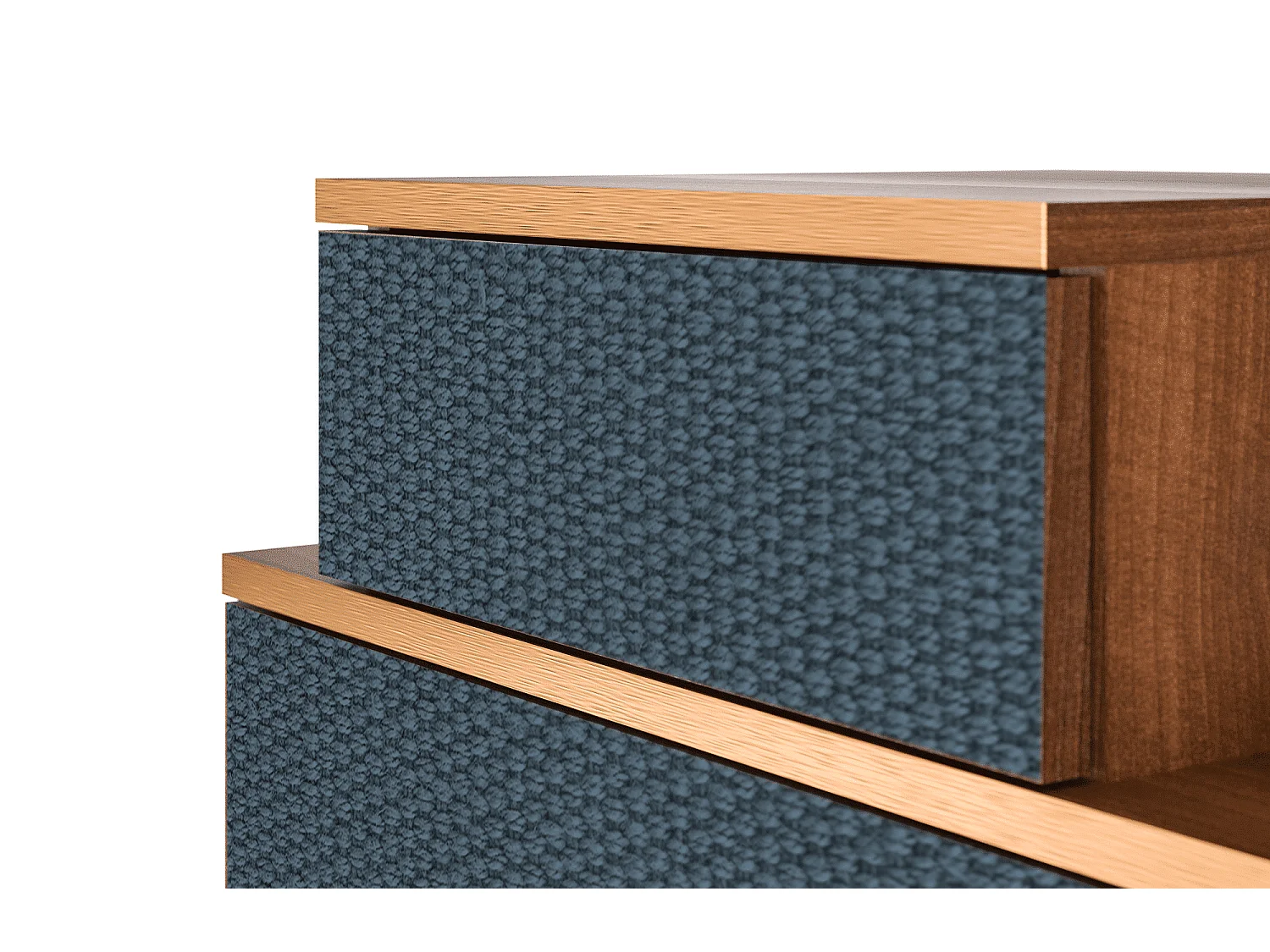 Table de nuit - 58х58х41 cm - NS1 - Knitted Pattern, Noyer