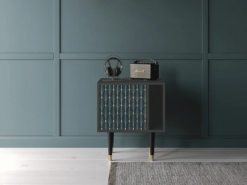 Table de nuit - 57х69х48 cm - S2 - Flower of the Nile, Anthracite