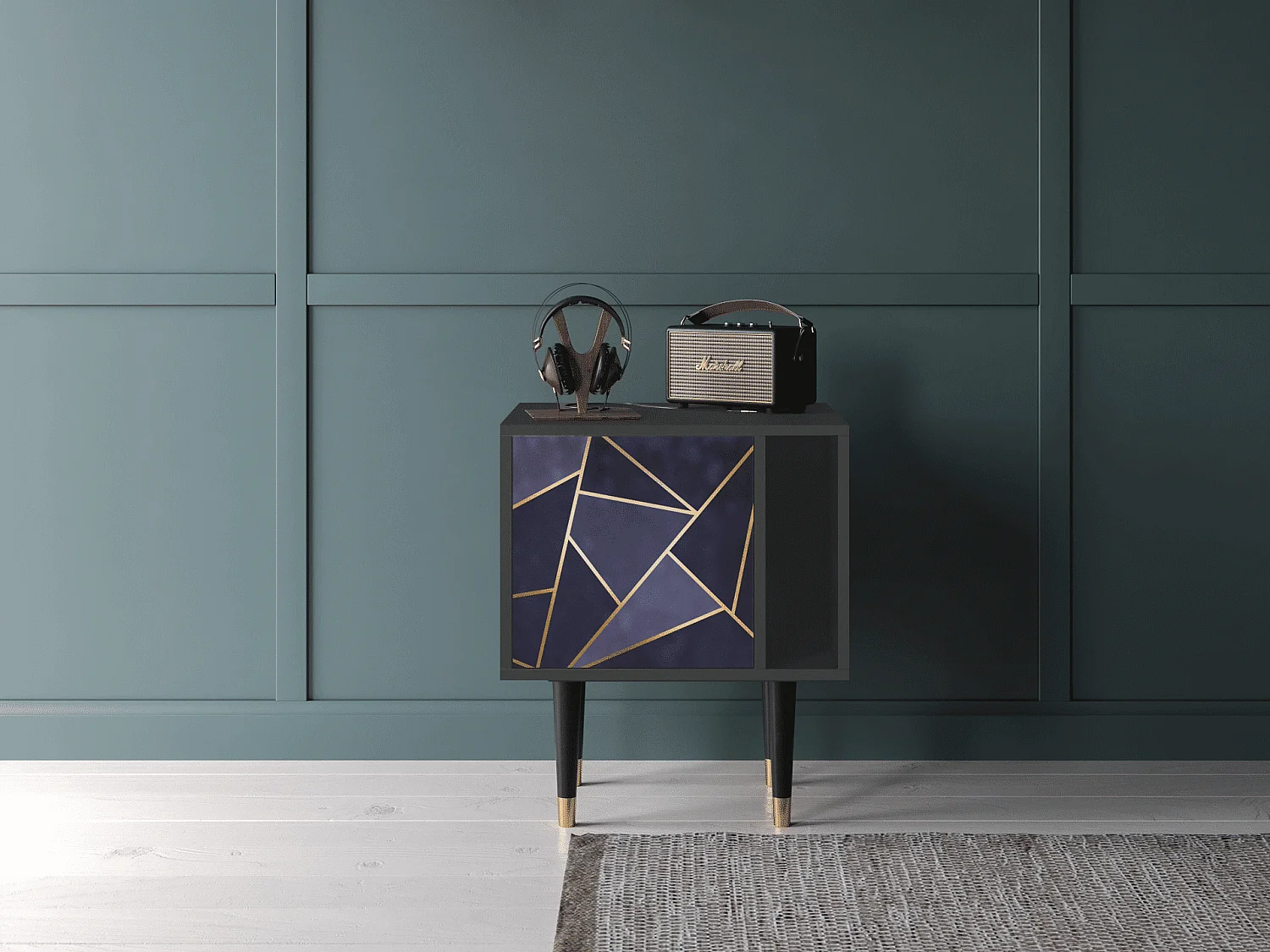 Table de nuit - 57х69х48 cm - S2 - The Amethyst, Anthracite