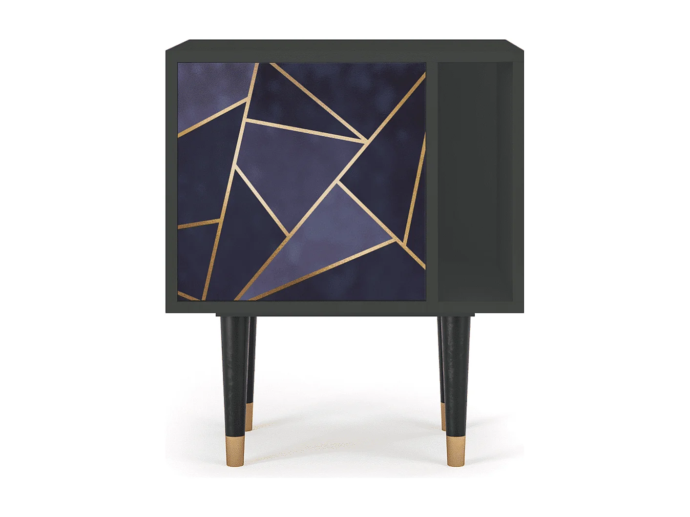 Table de nuit - 57х69х48 cm - S2 - The Amethyst, Anthracite