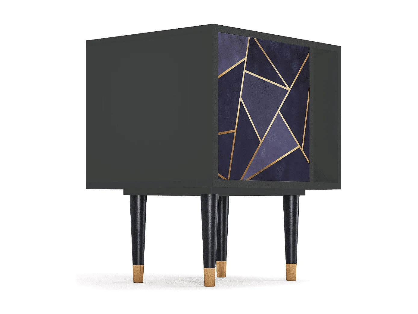 Table de nuit - 57х69х48 cm - S2 - The Amethyst, Anthracite