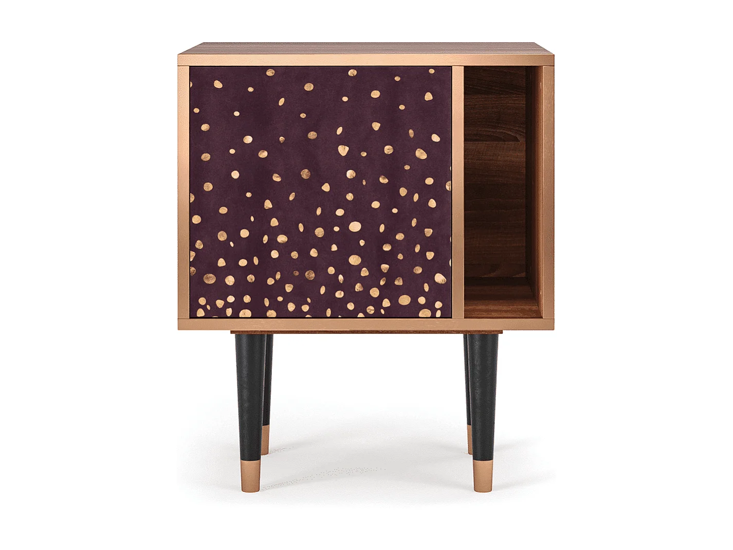 Table de nuit - 57х69х48 cm - S2 - Glowworms, Noyer