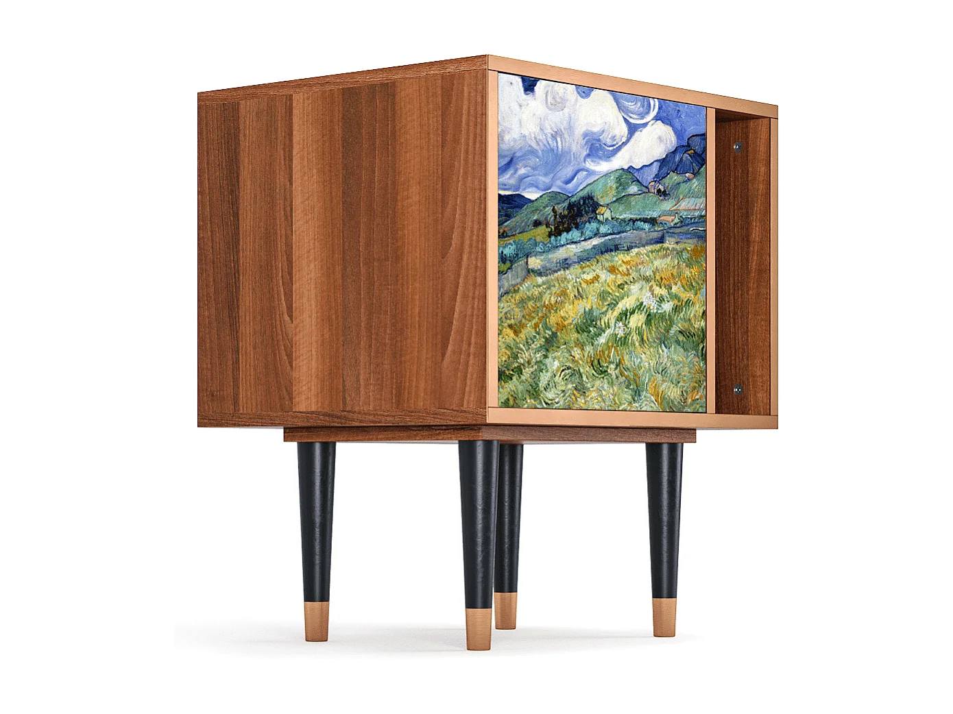 Table de nuit - 57х69х48 cm - S2 - Landscape, Noyer