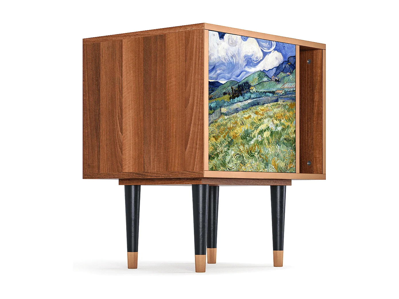 Criado-mudo - 57х69х48 cm - S2 - Landscape, Nogueira