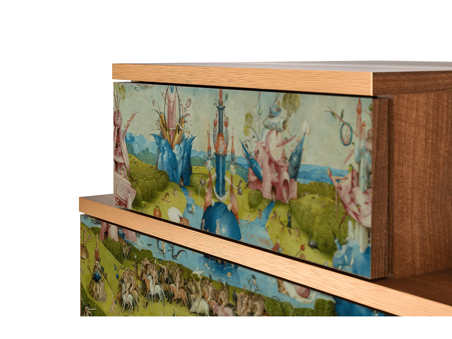 Comodino - 58х58х41 cm - NS1 - The Garden 2 by Bosch, Noce