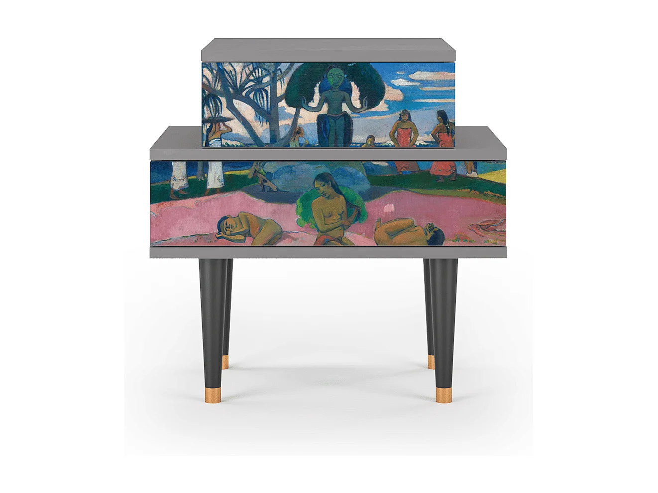 Table de nuit - 58х58х41 cm - NS1 - Day of the God, Gris