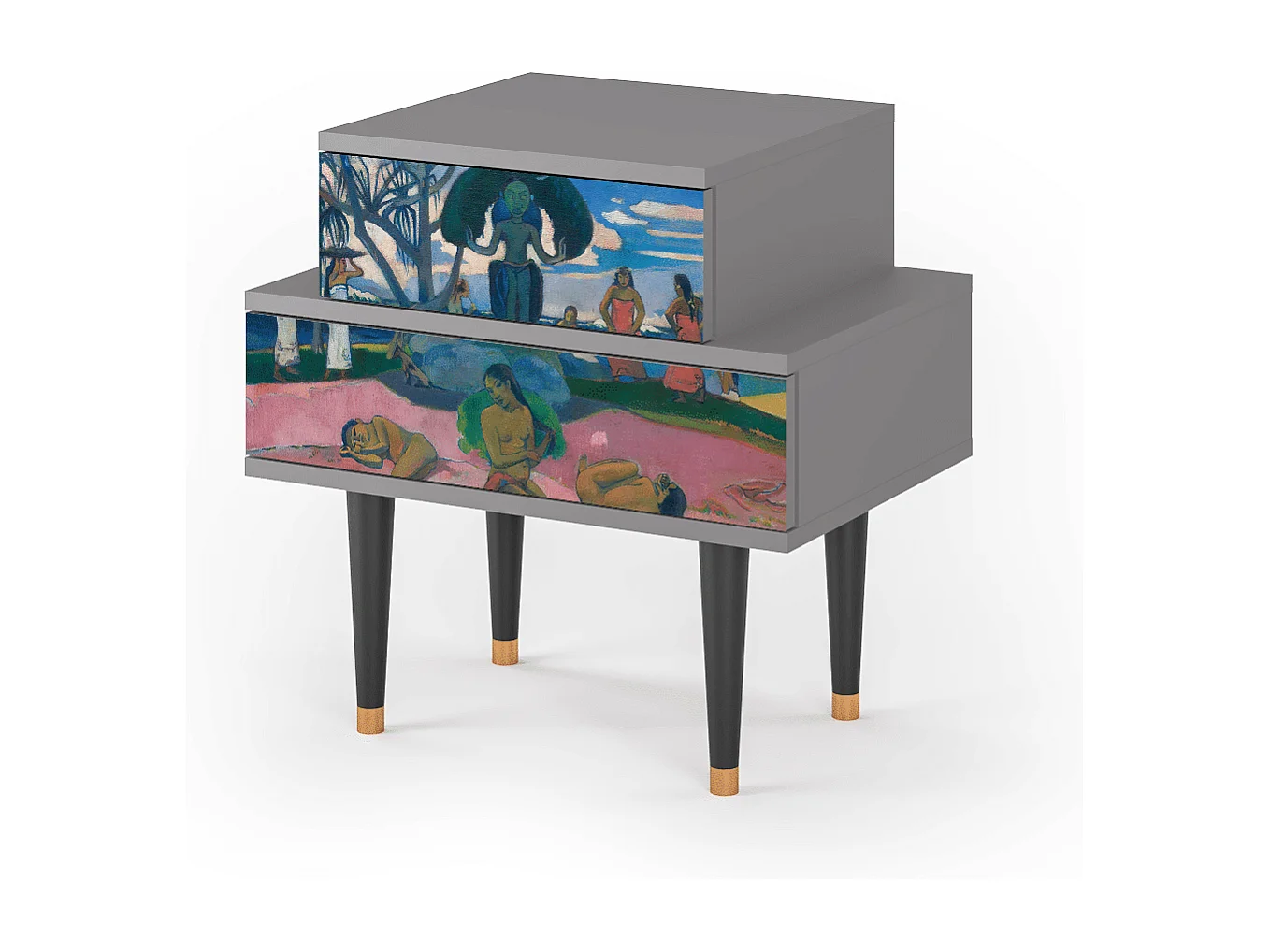 Table de nuit - 58х58х41 cm - NS1 - Day of the God, Gris