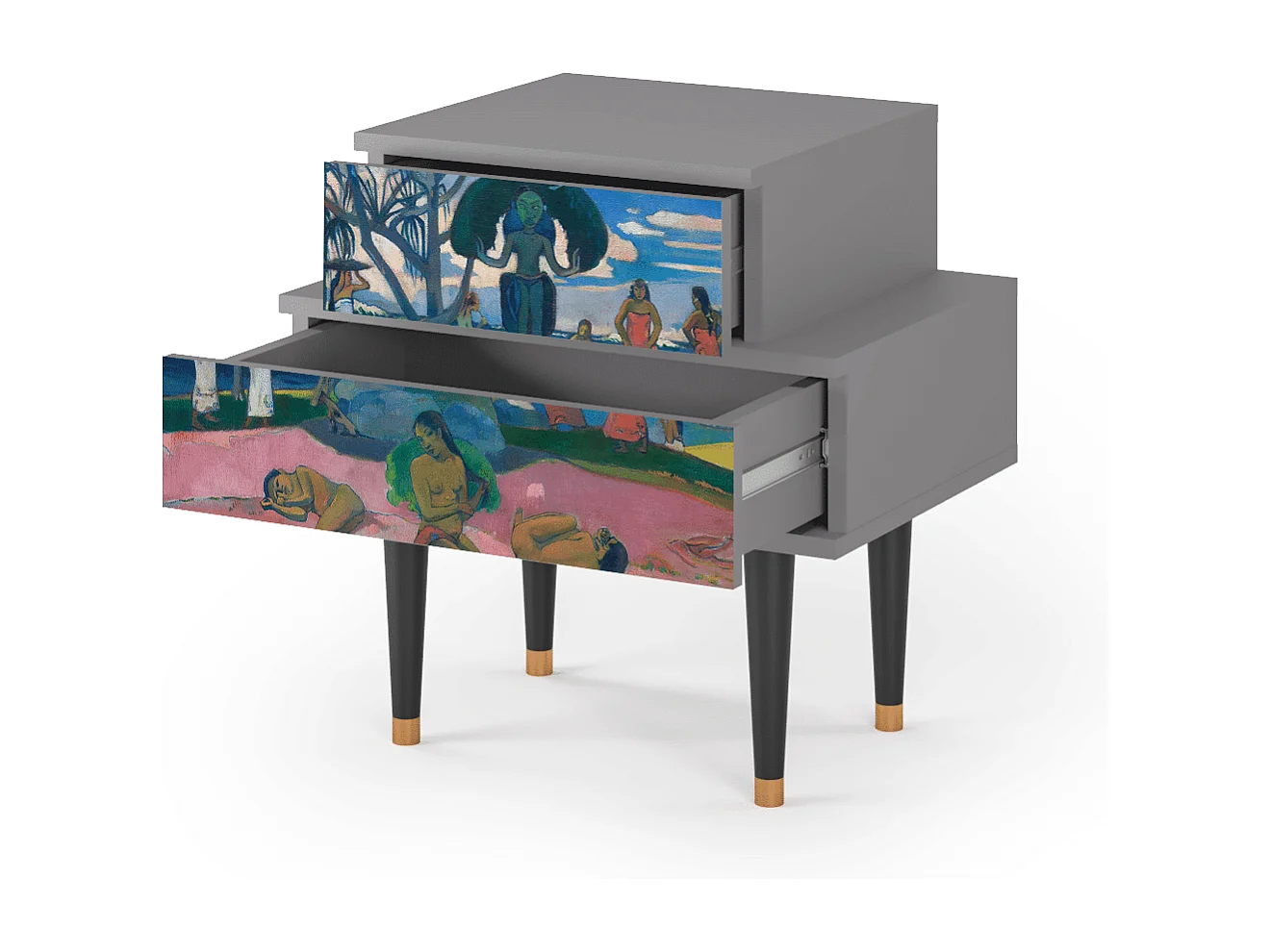 Table de nuit - 58х58х41 cm - NS1 - Day of the God, Gris