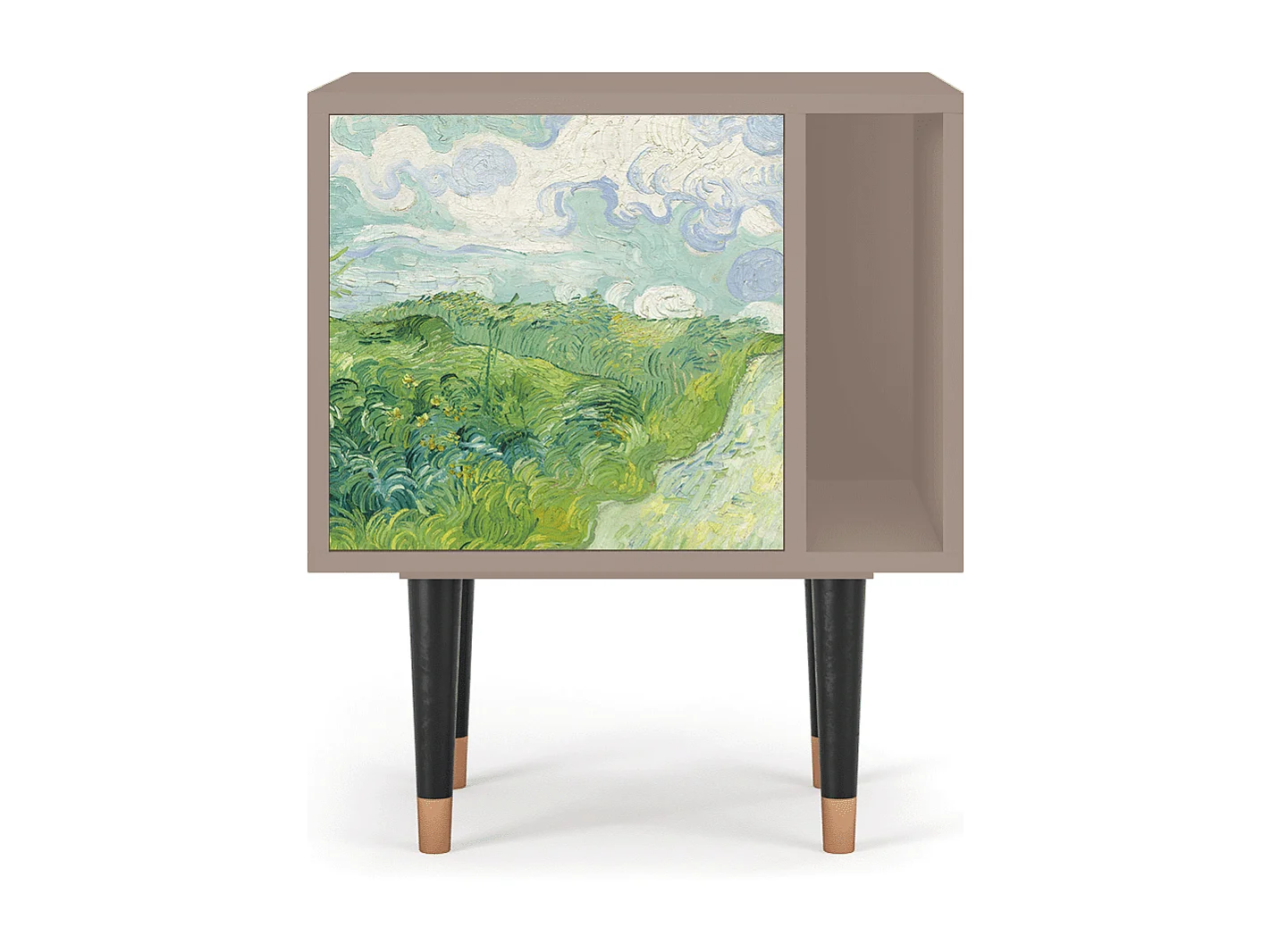 Nachtkastje - 57х69х48 cm - S2 - Green Wheat Fields, Latte