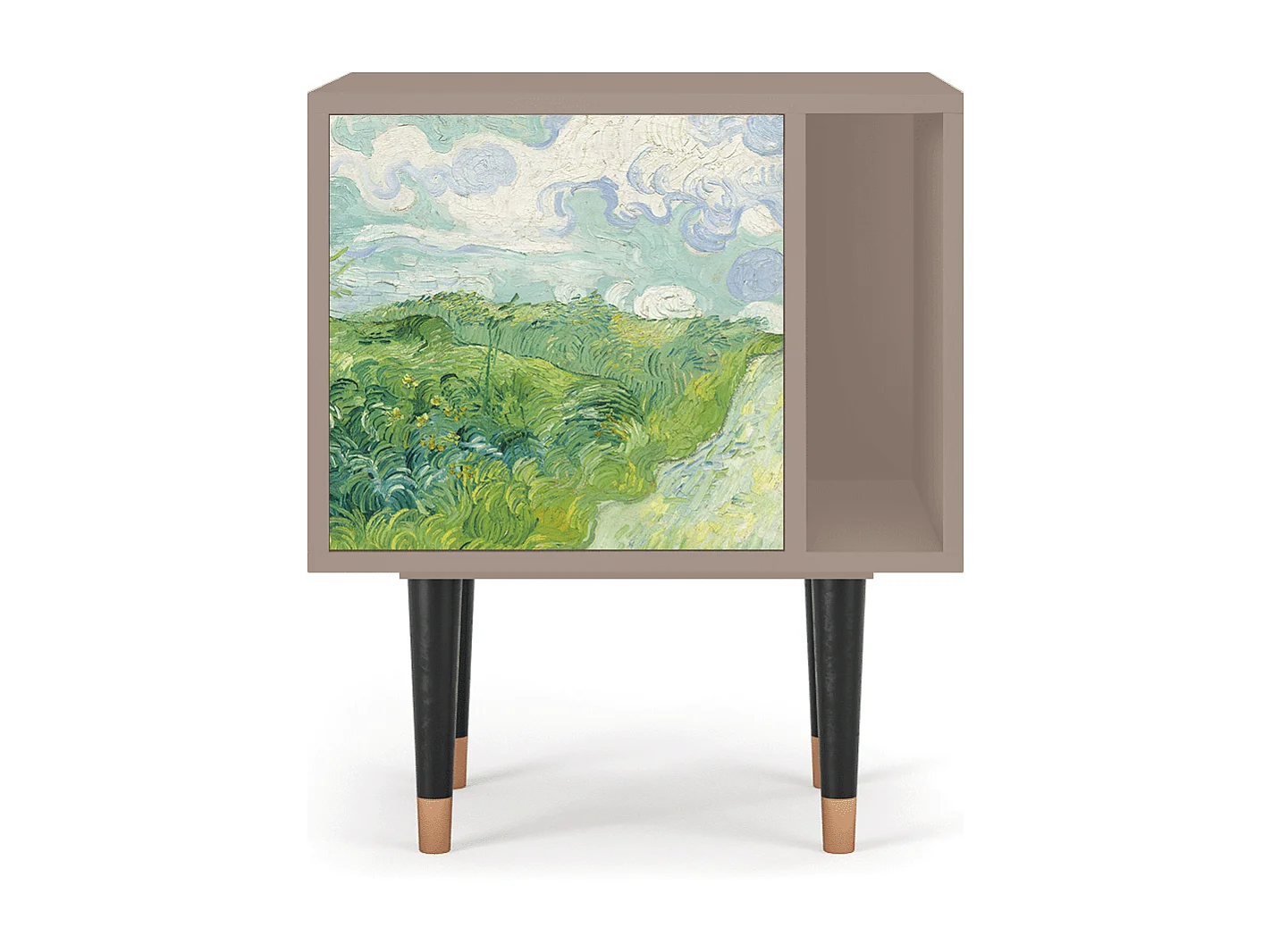 Table de nuit - 57х69х48 cm - S2 - Green Wheat Fields, Latte