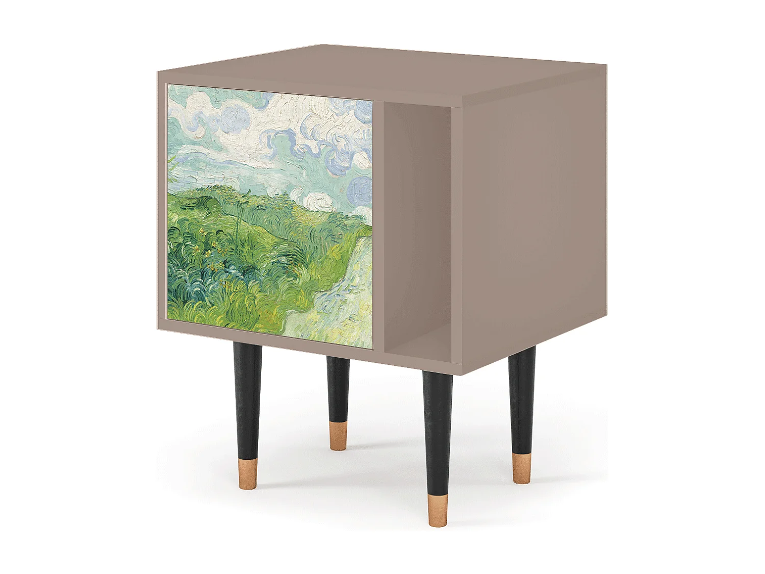Table de nuit - 57х69х48 cm - S2 - Green Wheat Fields, Latte