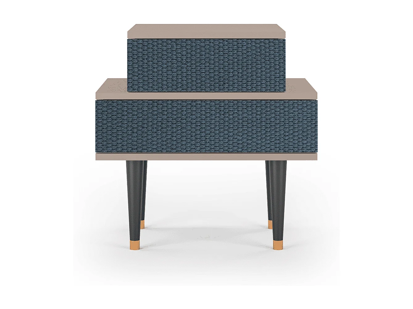 Table de nuit - 58х58х41 cm - NS1 - Knitted Pattern, Latte