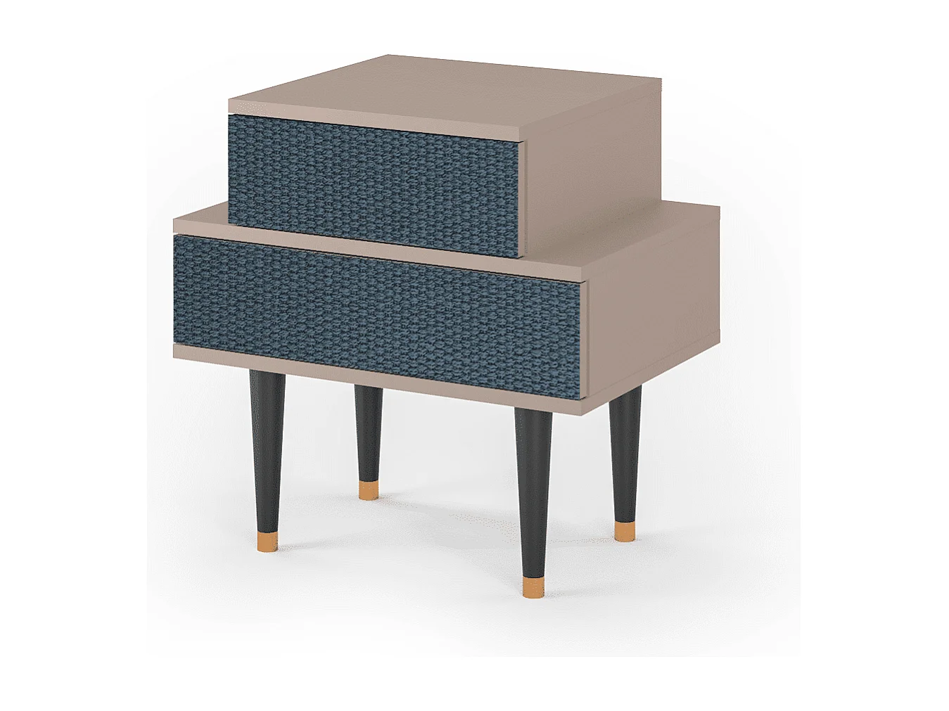 Table de nuit - 58х58х41 cm - NS1 - Knitted Pattern, Latte