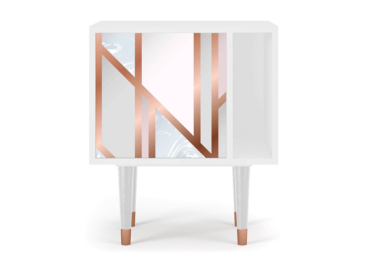 Table de nuit - 57х69х48 cm - S2 - Champagne Story, Blanc