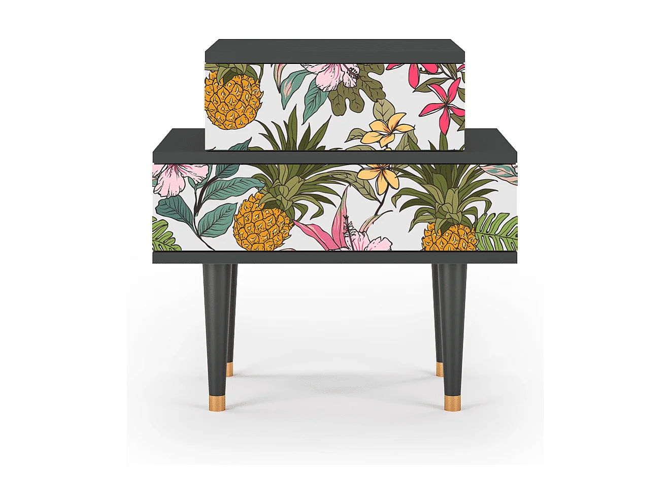 Table de nuit - 58х58х41 cm - NS1 - Estival Fruit, Anthracite