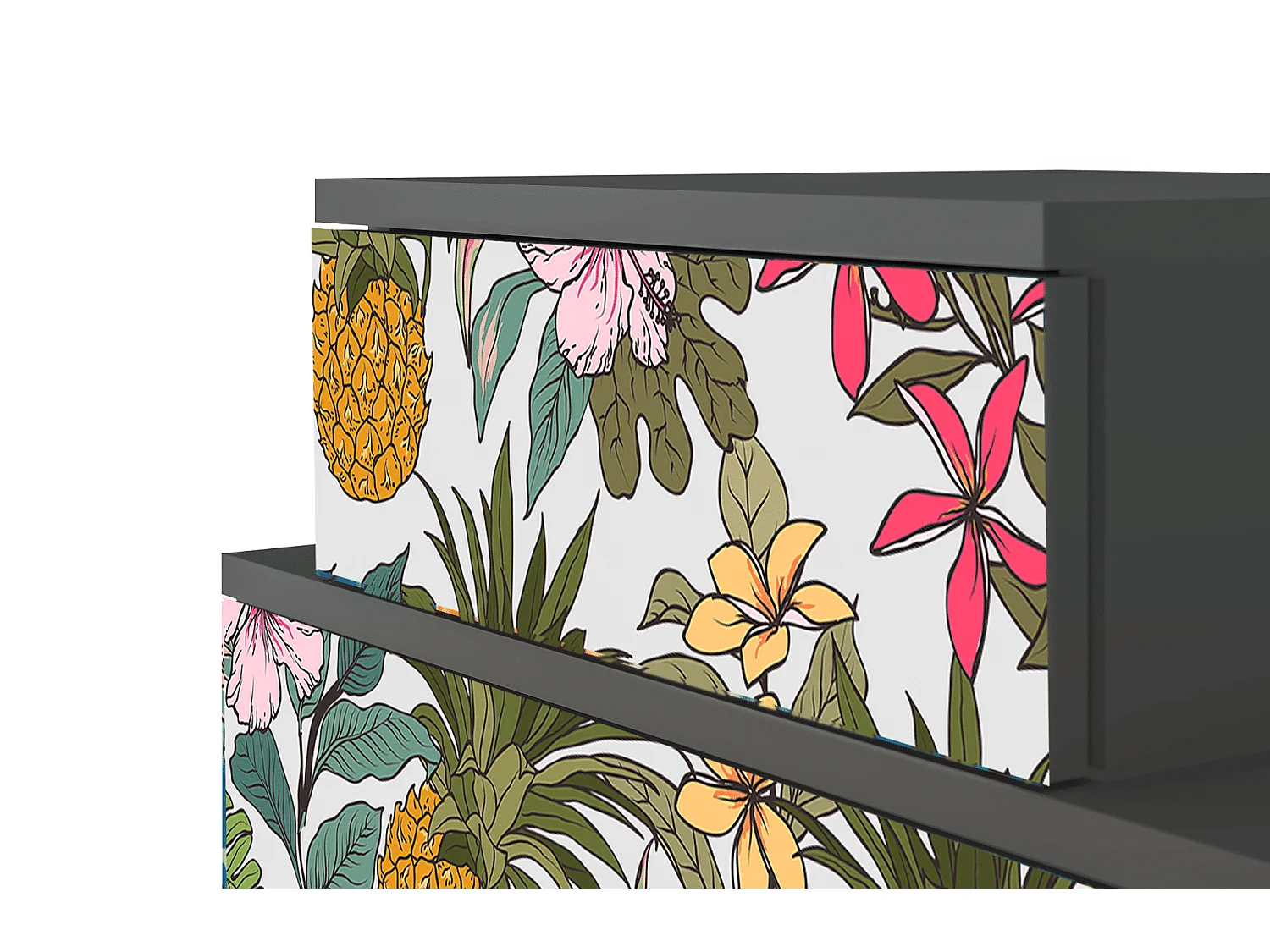 Criado-mudo - 58х58х41 cm - NS1 - Estival Fruit, Antracite