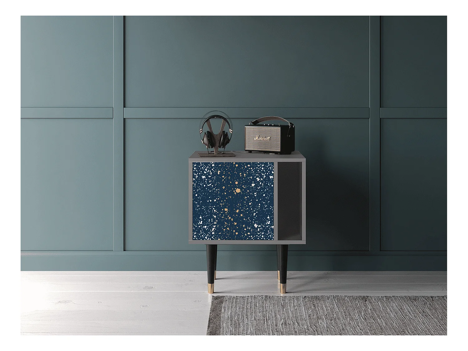 Nachtkastje - 57х69х48 cm - S2 - Starfall, Grijs