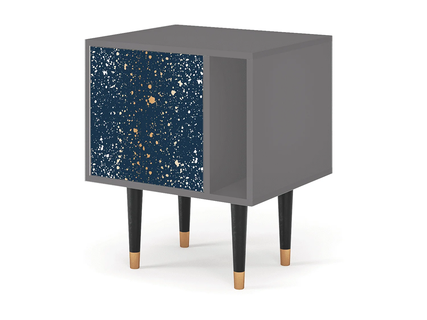 Table de nuit - 57х69х48 cm - S2 - Starfall, Gris