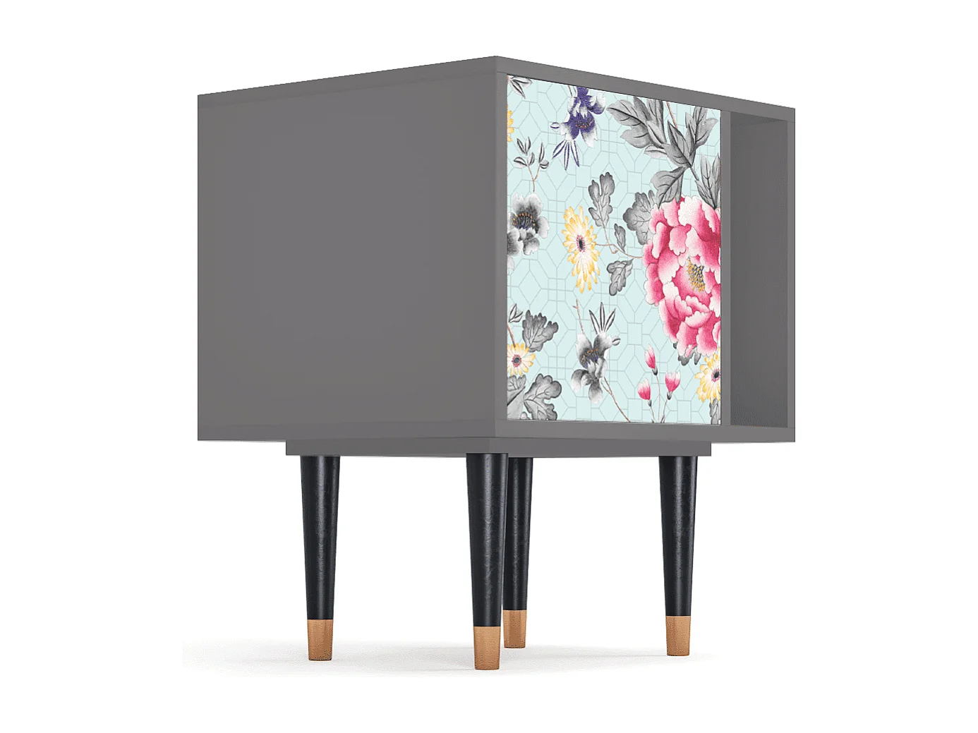 Table de nuit - 57х69х48 cm - S2 - Sky Garden, Gris