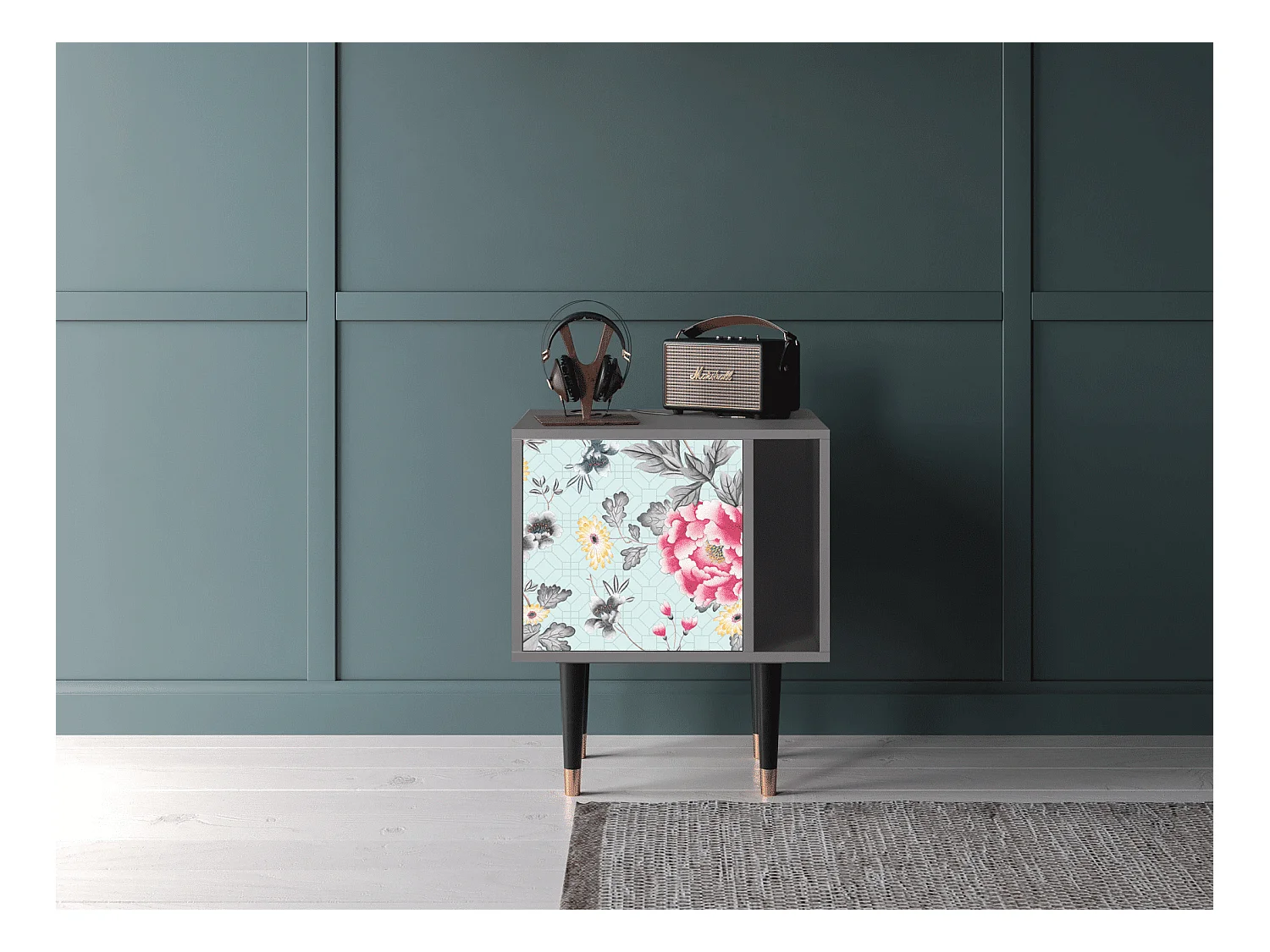 Comodino - 57х69х48 cm - S2 - Sky Garden, Grigio