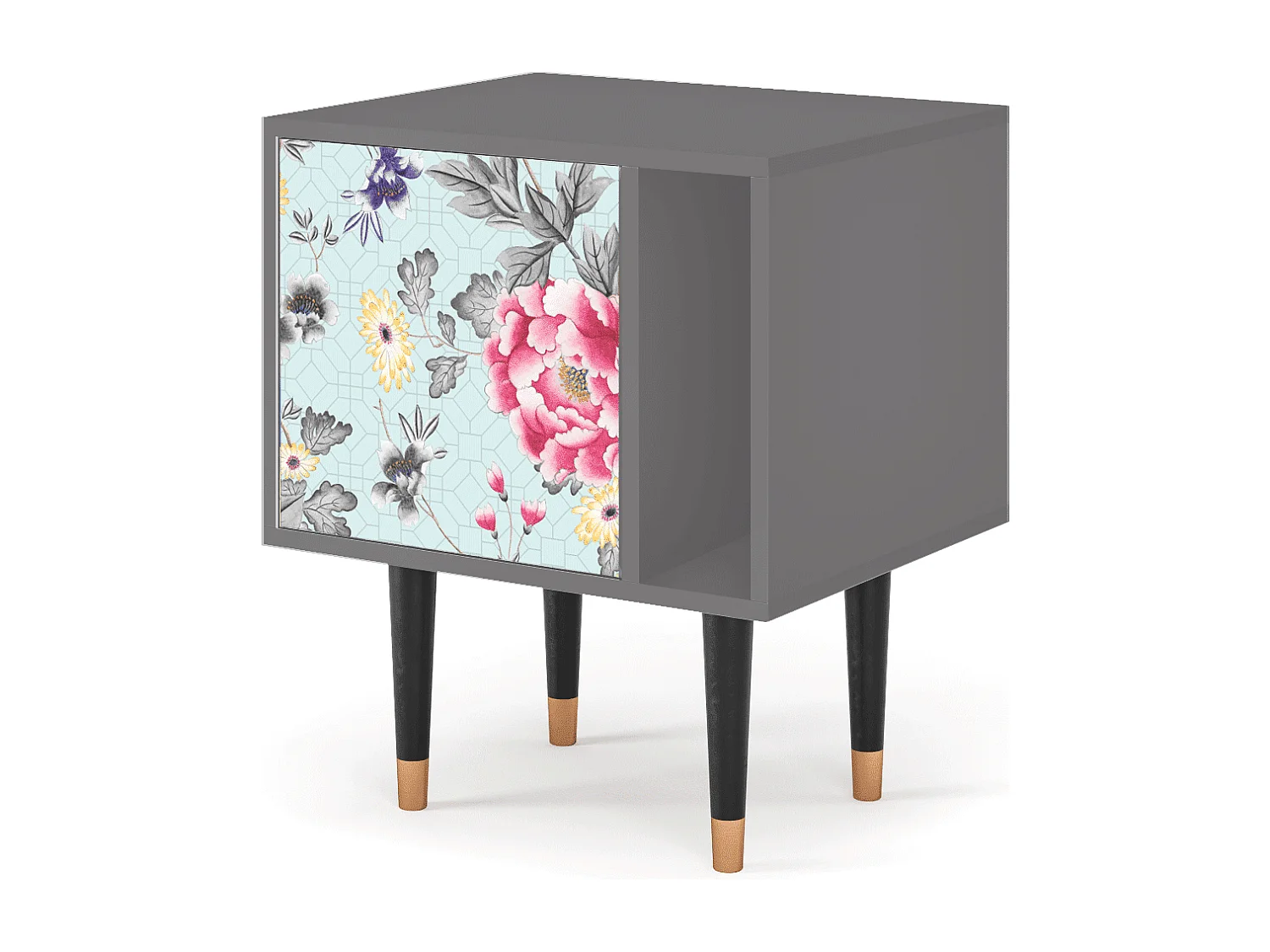 Table de nuit - 57х69х48 cm - S2 - Sky Garden, Gris