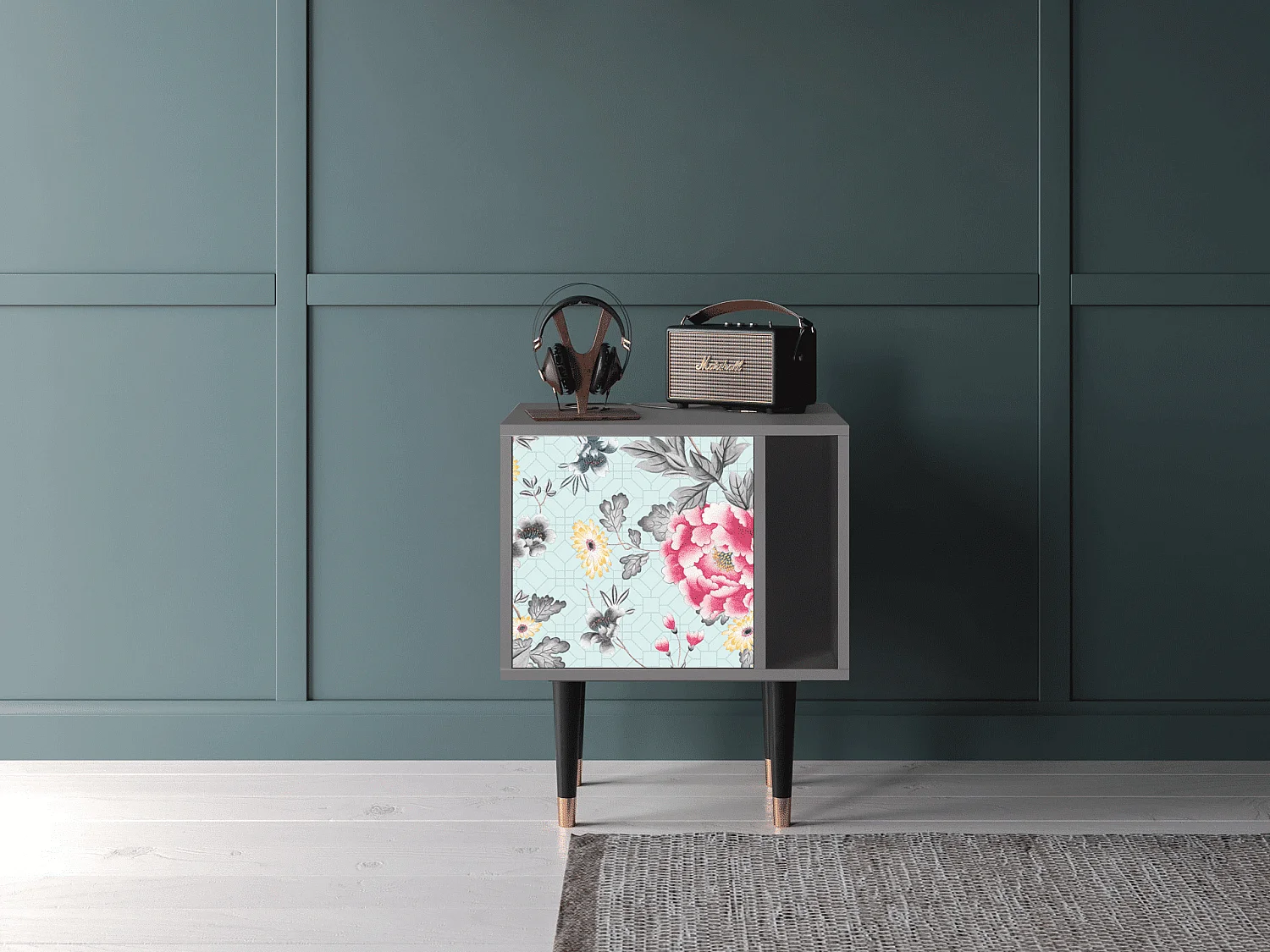 Comodino - 57х69х48 cm - S2 - Sky Garden, Grigio