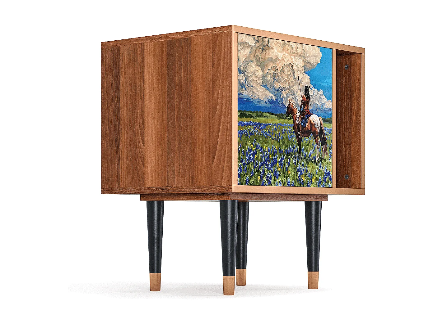 Nachttisch - 57х69х48 cm - S2 - Thunderheads by Dean, Walnuss