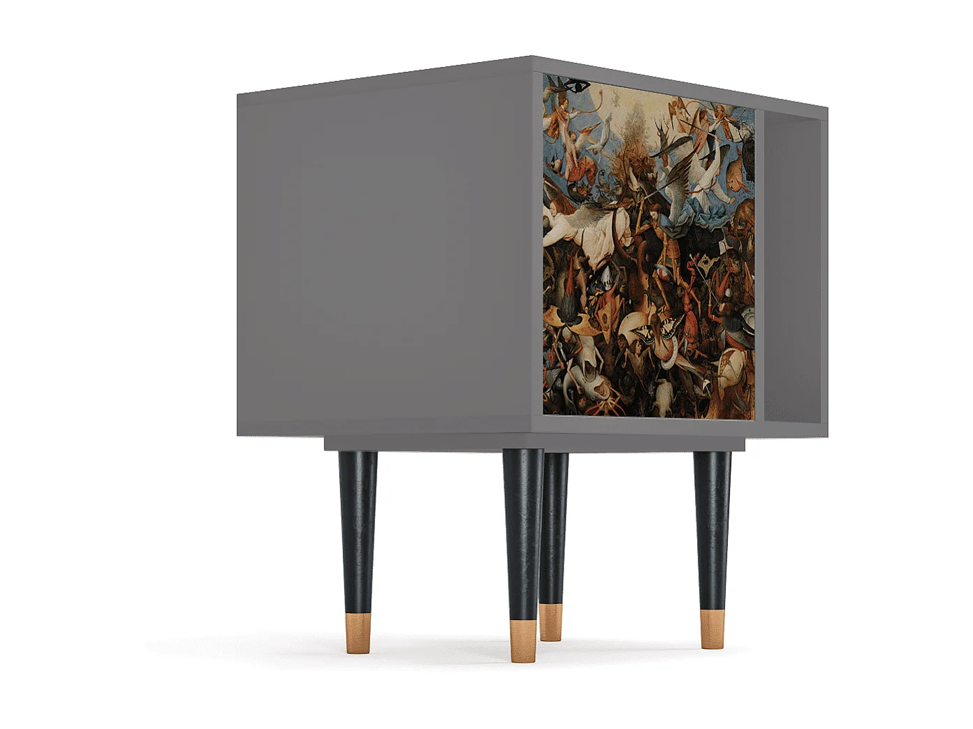 Criado-mudo - 57х69х48 cm - S2 - The Fall, Cinza