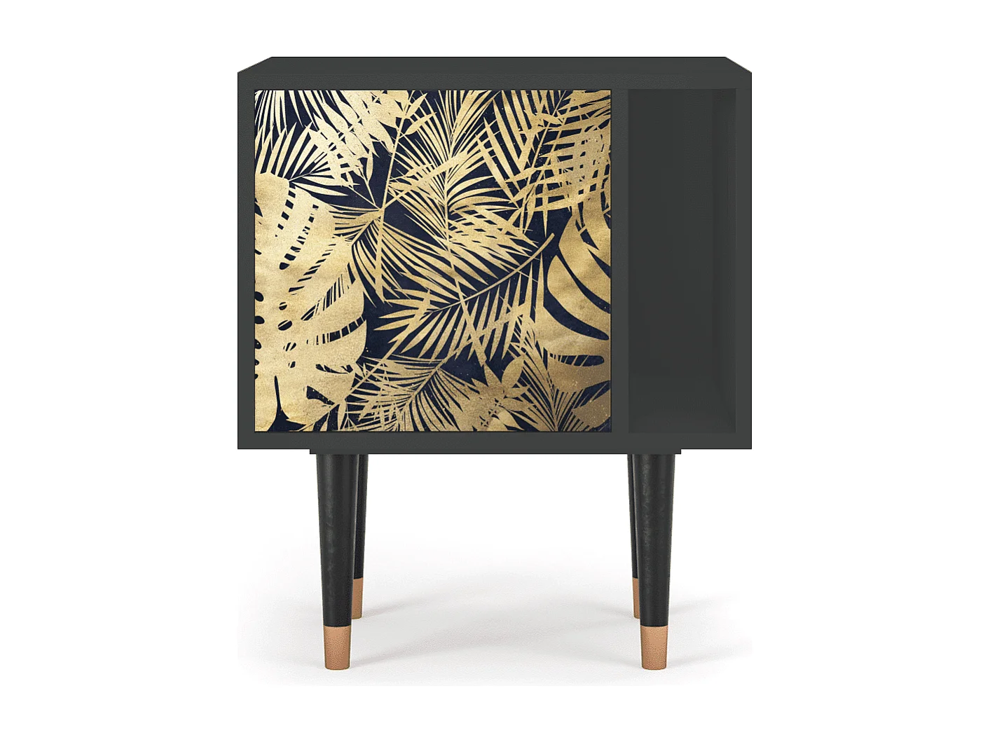 Table de nuit - 57х69х48 cm - S2 - Jungle Vibes, Anthracite