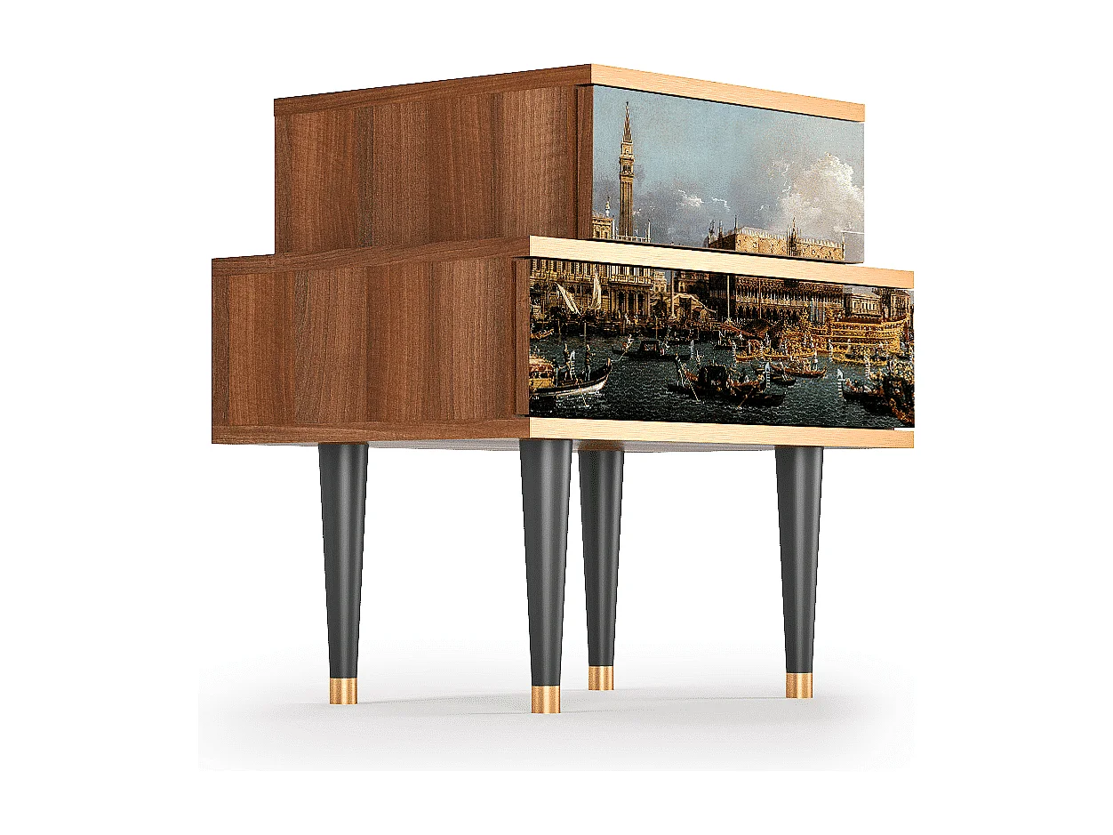Table de nuit - 58х58х41 cm - NS1 - The Bucintoro, Noyer