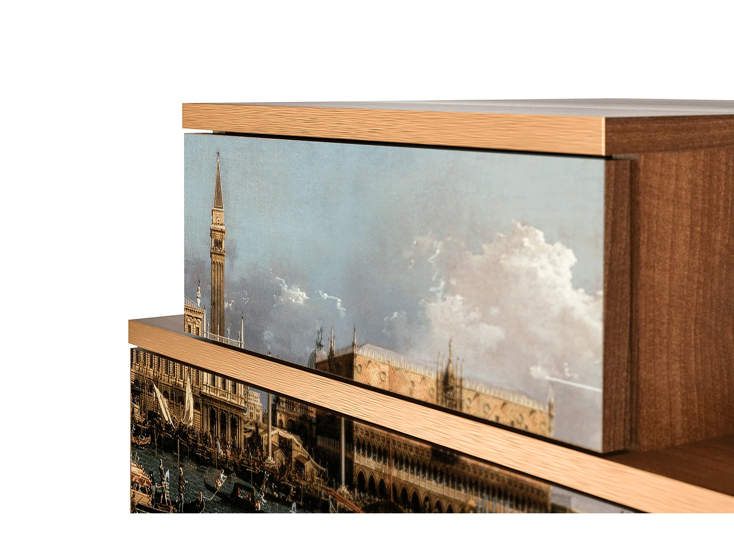 Nachtkastje - 58х58х41 cm - NS1 - The Bucintoro, Walnoot