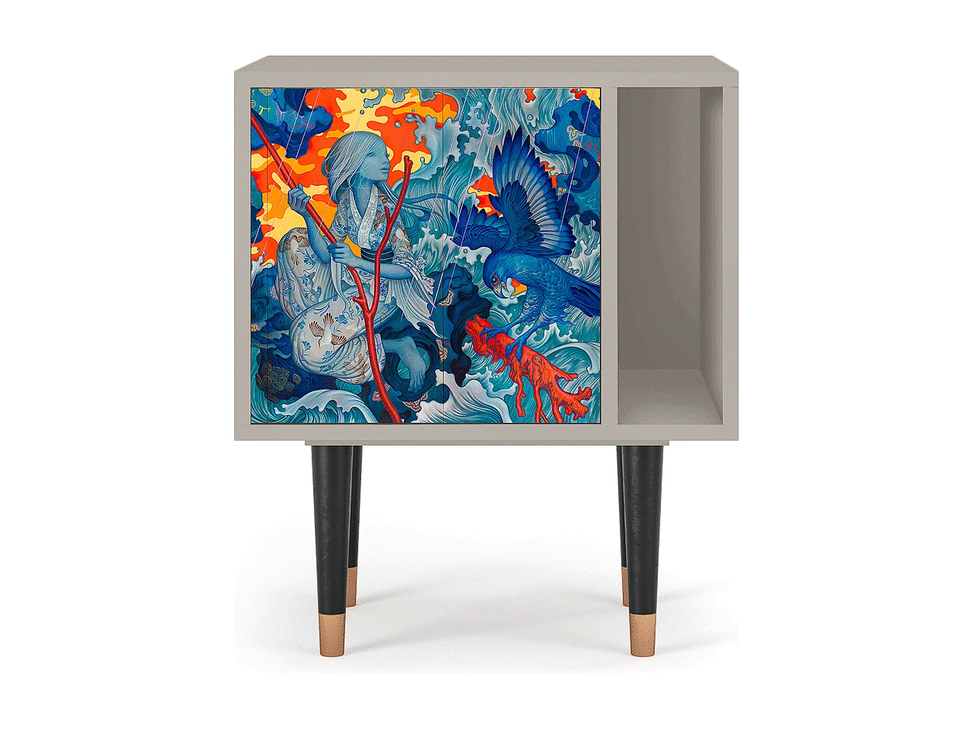 Table de nuit - 57х69х48 cm - S2 - The Girl - James Jean, Sable