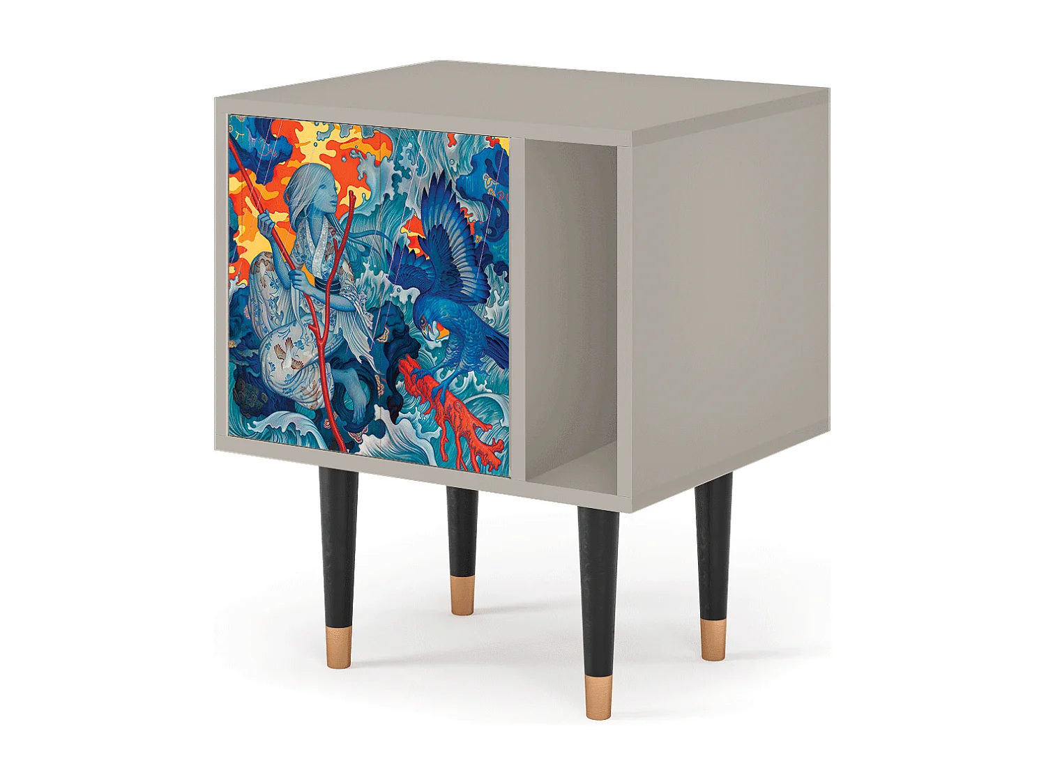 Table de nuit - 57х69х48 cm - S2 - The Girl - James Jean, Sable