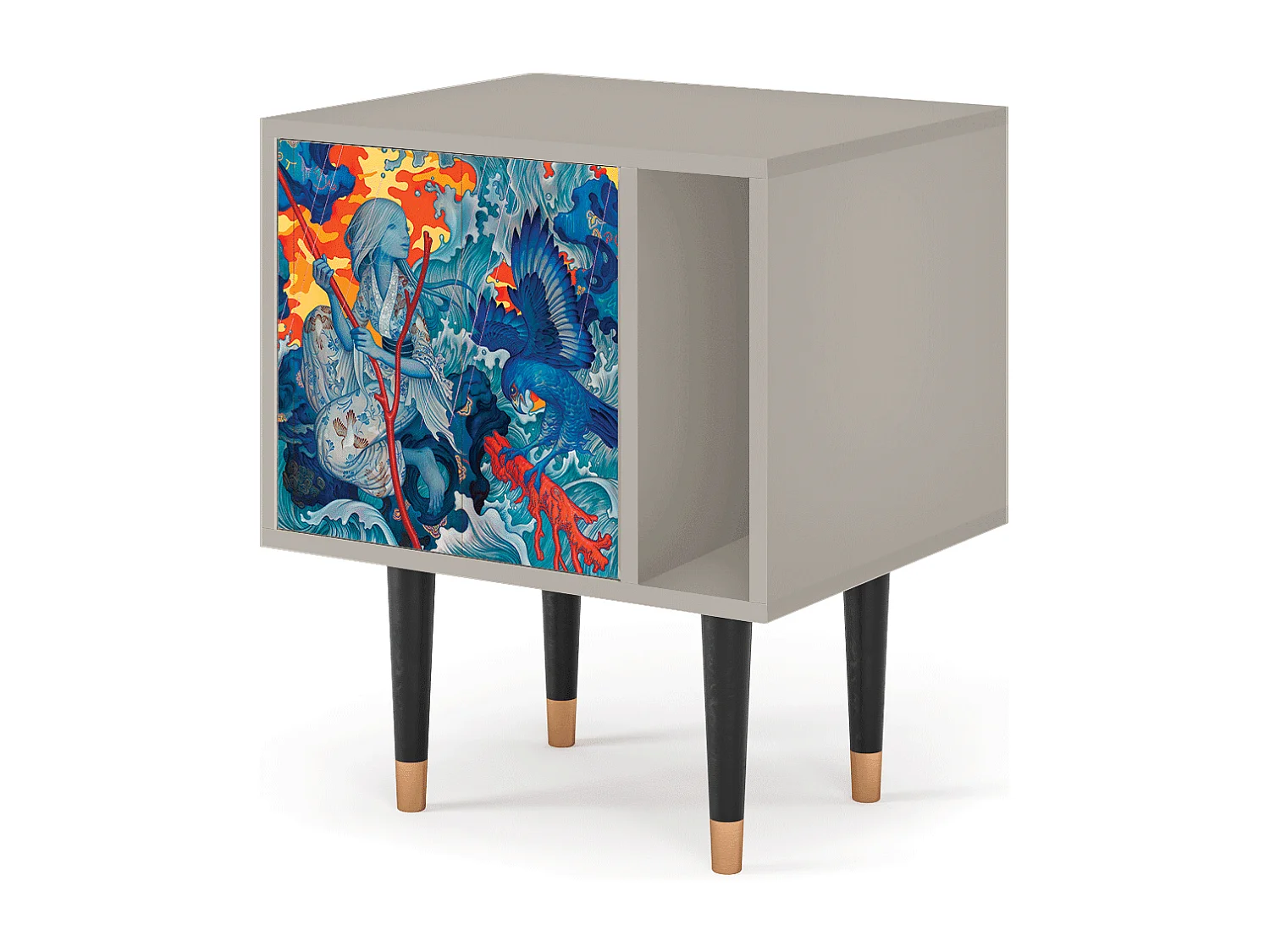 Table de nuit - 57х69х48 cm - S2 - The Girl - James Jean, Sable