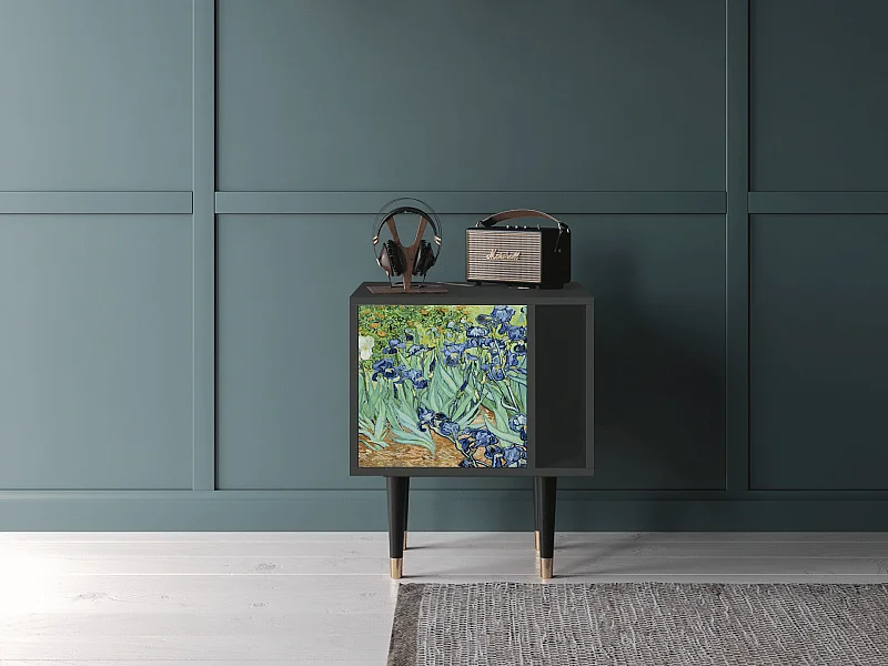 Nachtkastje - 57х69х48 cm - S2 - Irises , Antraciet