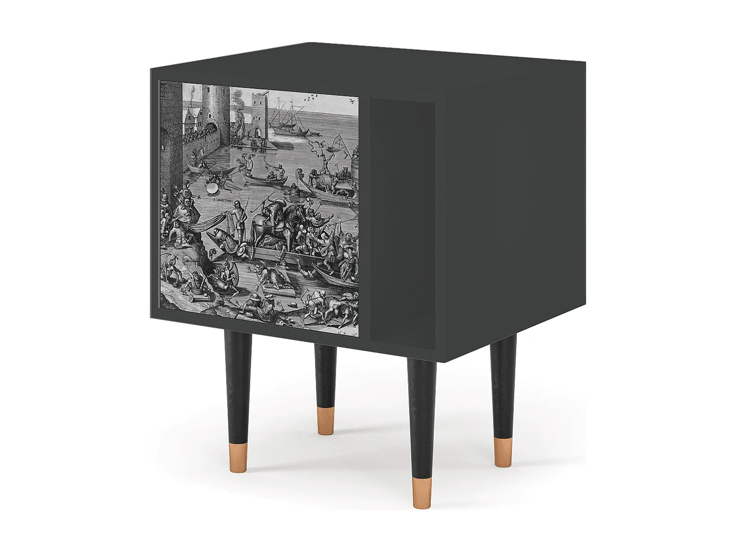 Criado-mudo - 57х69х48 cm - S2 - Saint Martin, Antracite