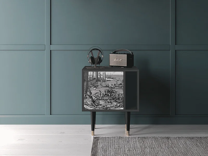 Stolik nocny - 57х69х48 cm - S2 - Saint Martin, Antracyt