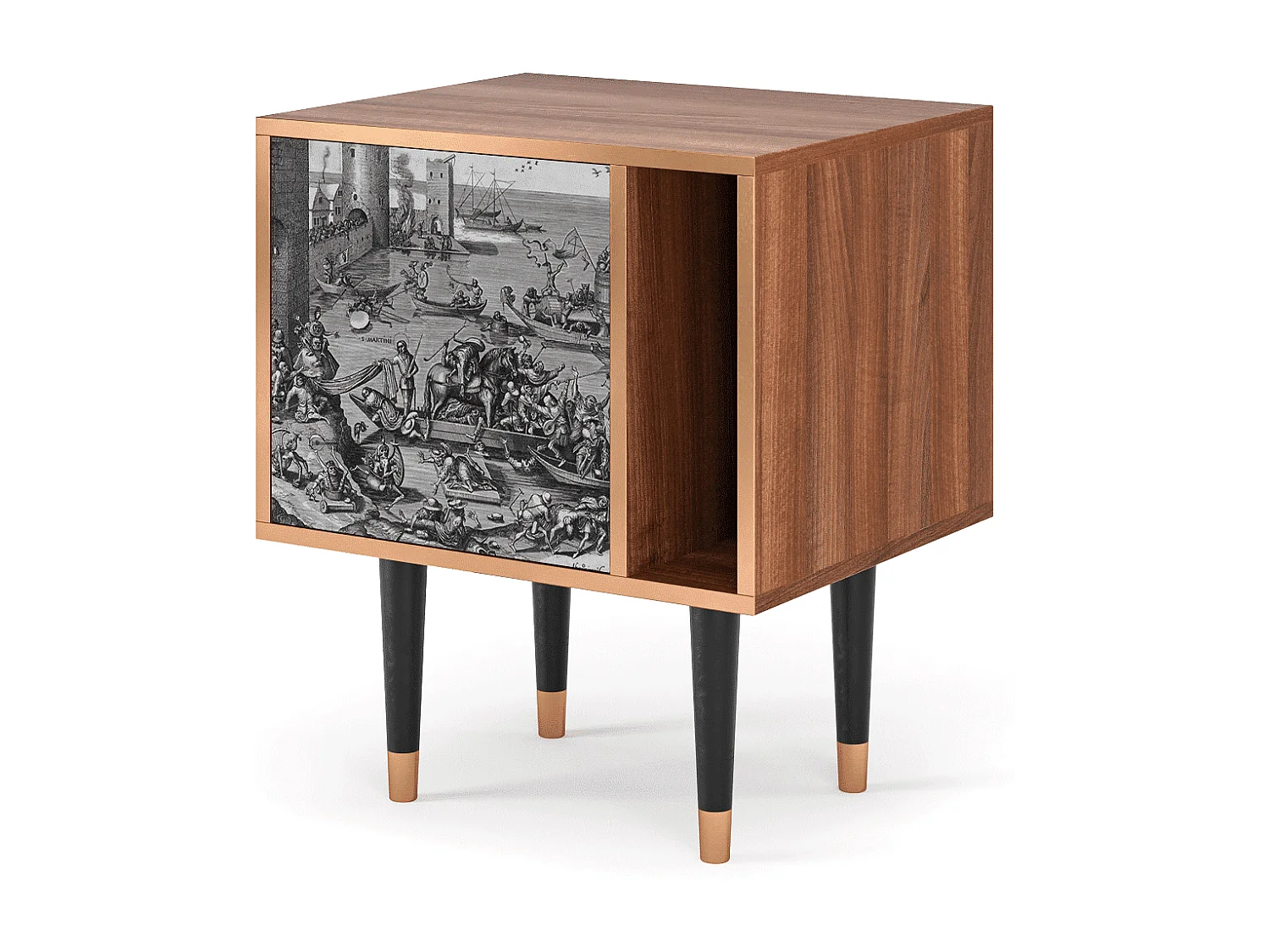 Table de nuit - 57х69х48 cm - S2 - Saint Martin, Noyer