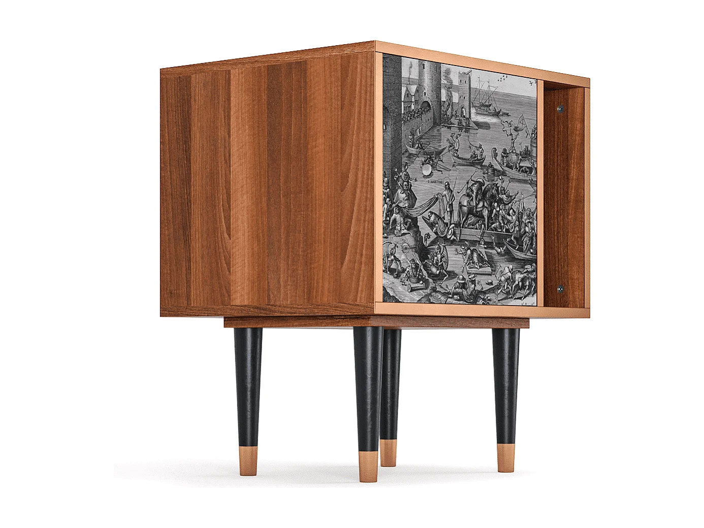 Table de nuit - 57х69х48 cm - S2 - Saint Martin, Noyer