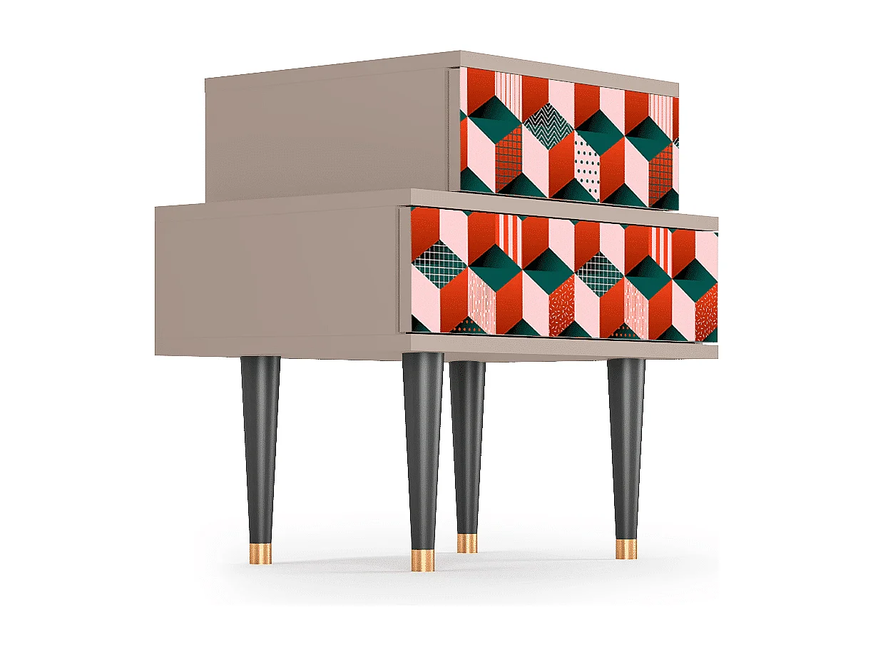 Table de nuit - 58х58х41 cm - NS1 - Pepsi-Cola, Latte