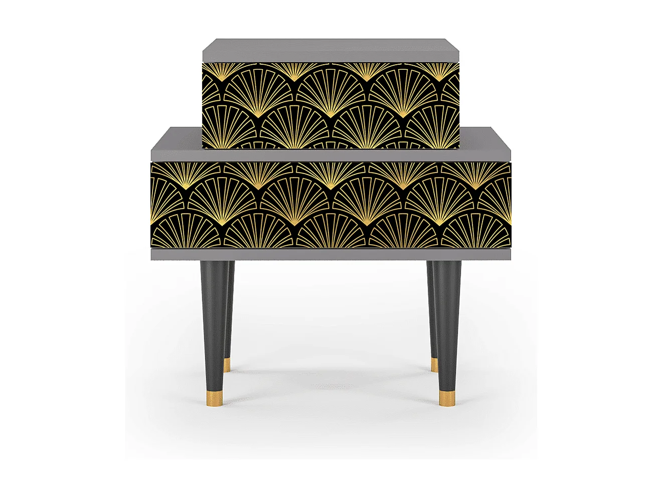 Table de nuit - 58х58х41 cm - NS1 - Bird of Juno, Gris