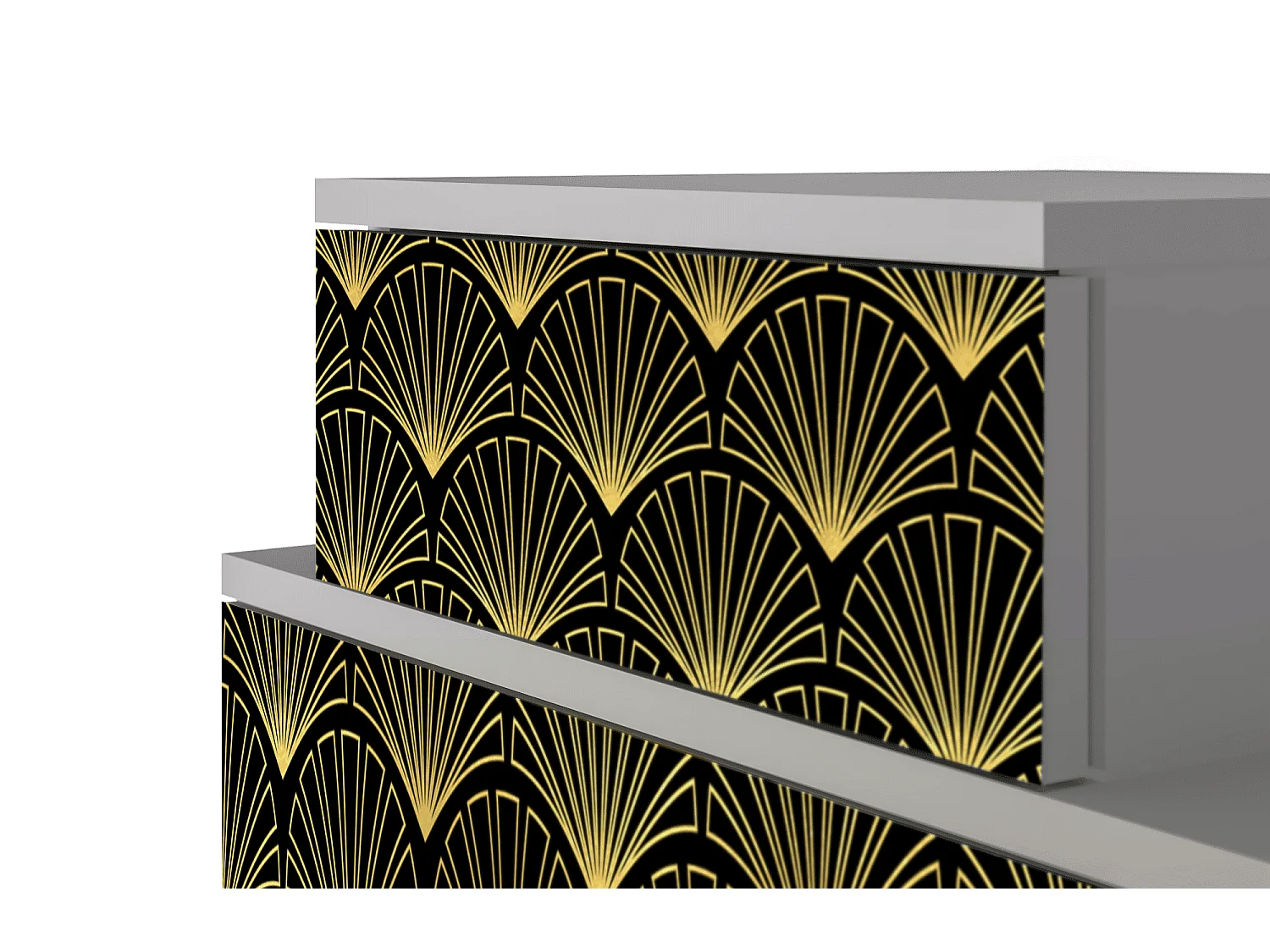 Table de nuit - 58х58х41 cm - NS1 - Bird of Juno, Gris