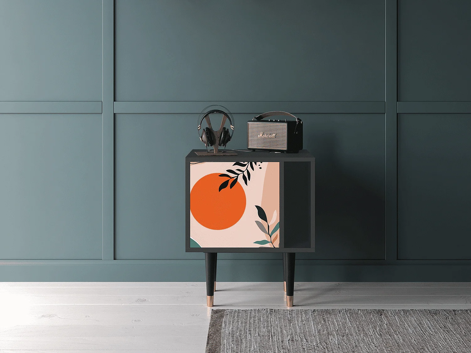 Nachttisch - 57х69х48 cm - S2 - Artwork, Anthrazit