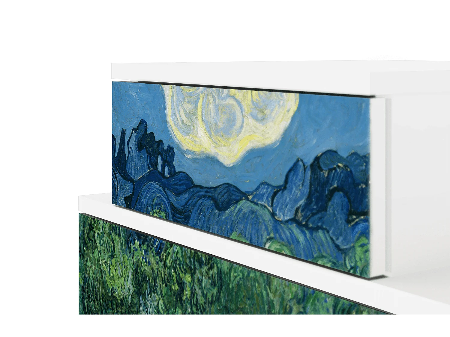 Mesita de noche - 58х58х41 cm - NS1 - The Oil Trees, Blanco