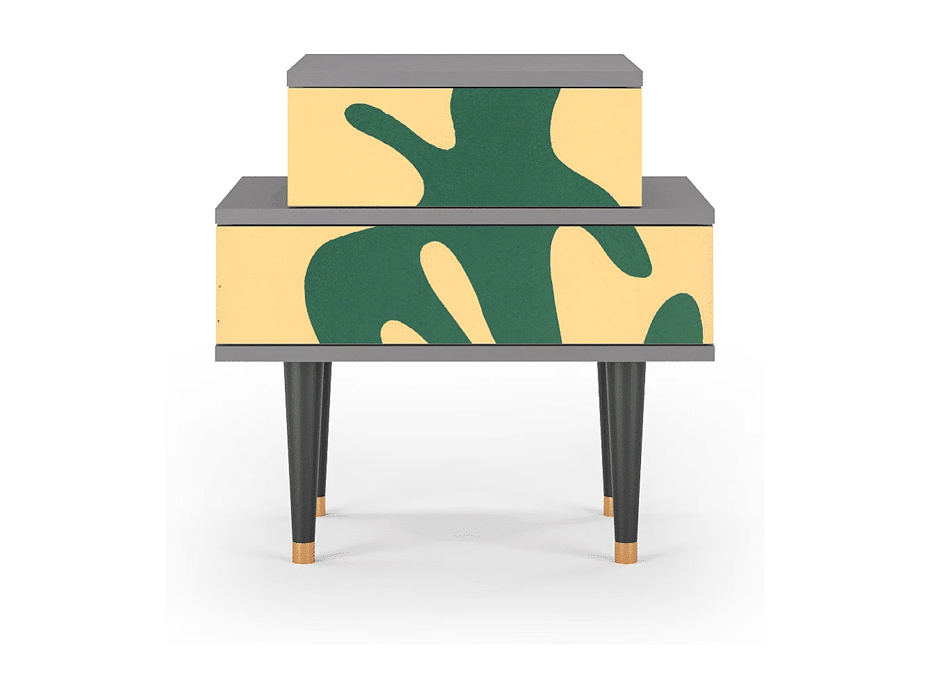 Stolik nocny - 58х58х41 cm - NS1 - Constellations by Arp, Szary