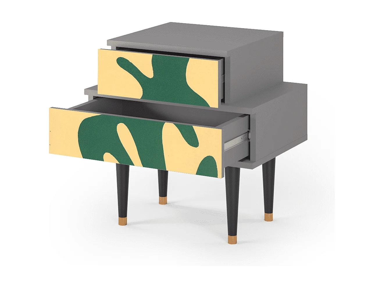 Stolik nocny - 58х58х41 cm - NS1 - Constellations by Arp, Szary