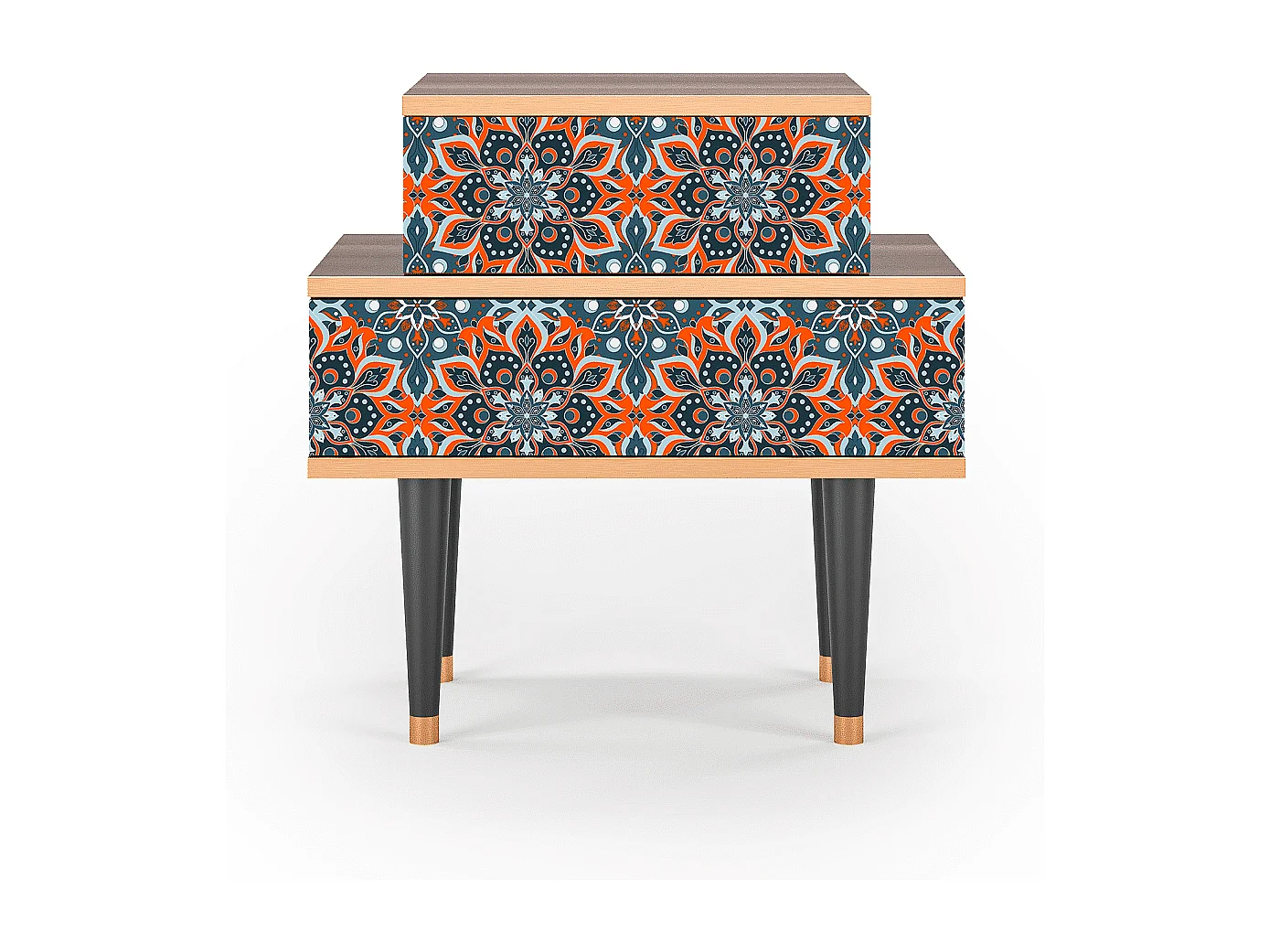 Table de nuit - 58х58х41 cm - NS1 - Fire Beetle, Noyer